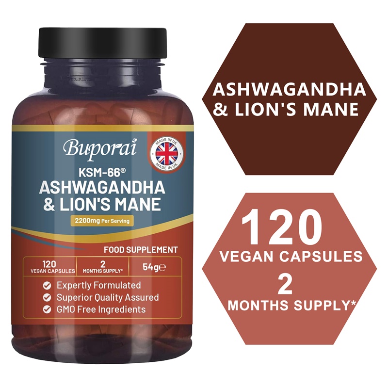 Ginkgo Biloba Extract - อัศวกันธาและไลออน’ส เมน - บรรเทาความเครียด พลังงาน สมาธิ