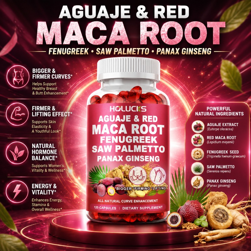Valerian Root Capsule - แคปซูล Aguaje ธรรมชาติ + Fenugreek ช่วยเสริมสะโพกและหน้าอกให้ใหญ่ขึ้น