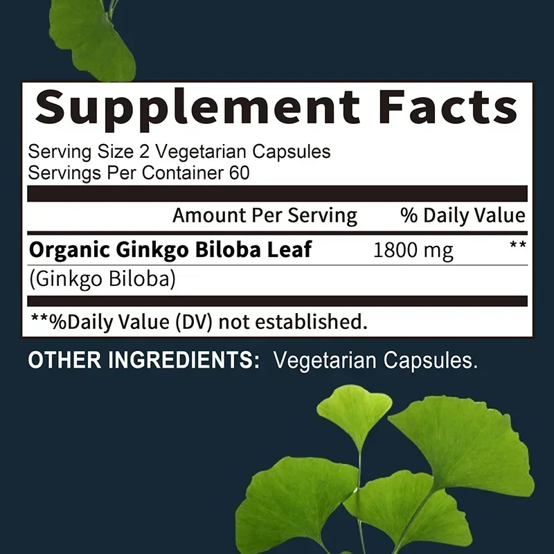 อาหารเสริมแปะก๊วย Biloba - หน่ - Ginkgo Biloba Extract บทวิจารณ์และราคา