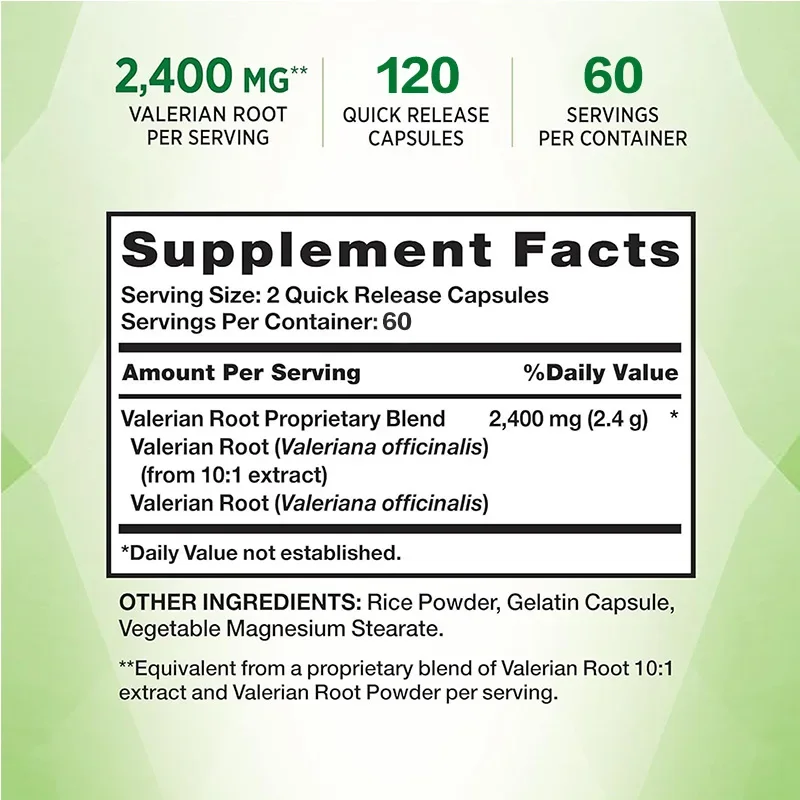 Valerian Root - ให้การสนับสนุน - Valerian Root Capsule บทวิจารณ์และราคา